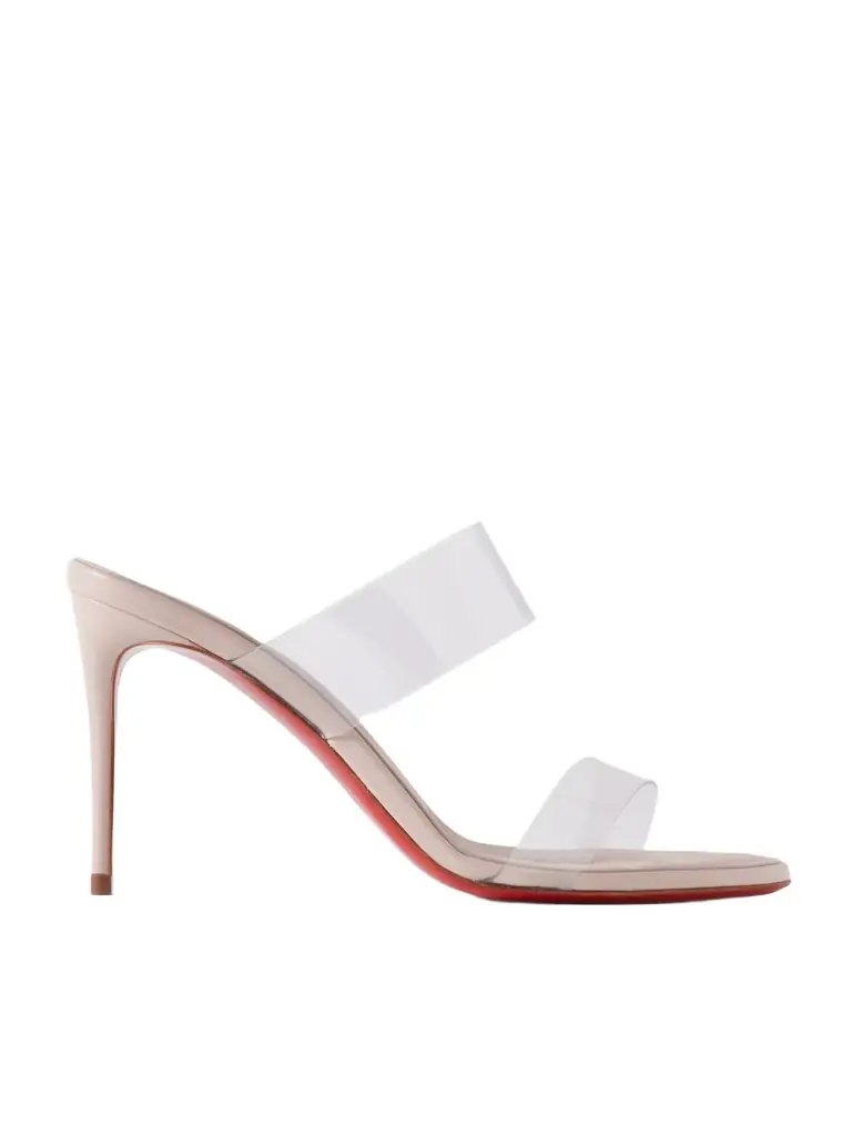 Christian Louboutin Just Loubi 85 Pvc Mules - Off-white | Image 1 Christian Louboutin Just Loubi 85 Pvc Mules - Off-white | Image 1