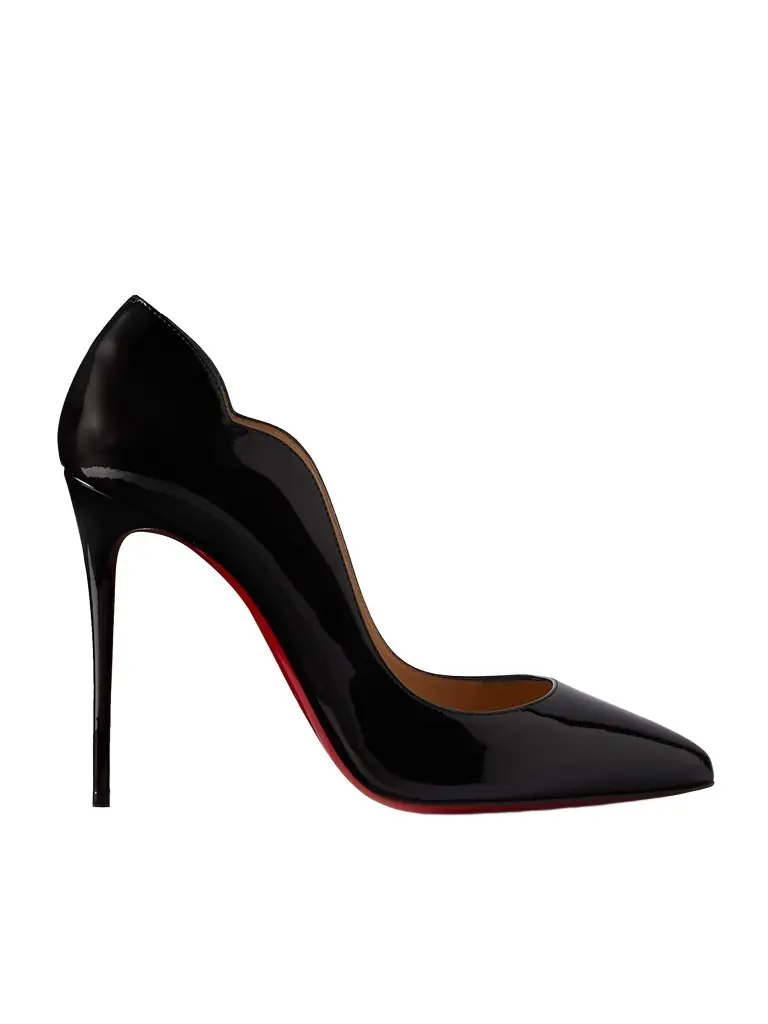 Christian Louboutin Hot Chick 100 Patent-leather Pumps - Black | Image 1 Christian Louboutin Hot Chick 100 Patent-leather Pumps - Black | Image 1