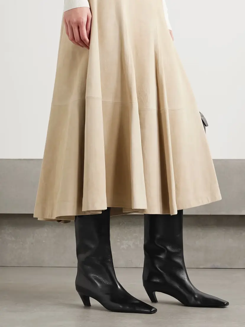 Khaite Davis Leather Knee Boots | Thumbnail 3