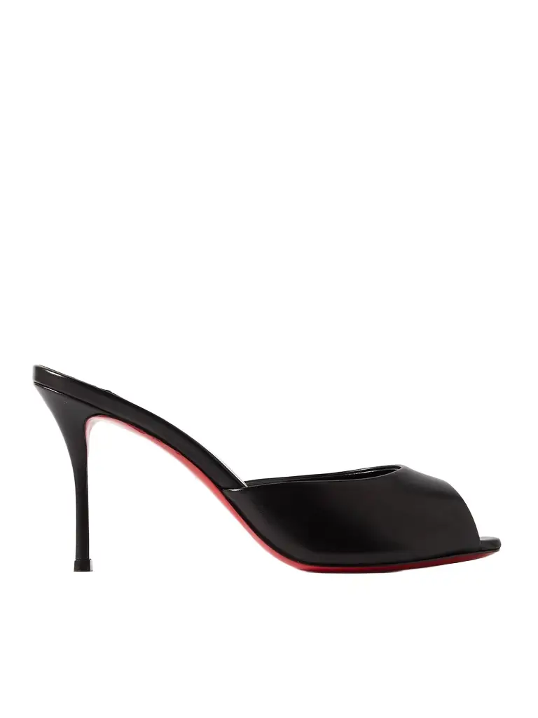 Christian Louboutin Me Dolly 85 Leather Sandals - Black | Image 1 Christian Louboutin Me Dolly 85 Leather Sandals - Black | Image 1