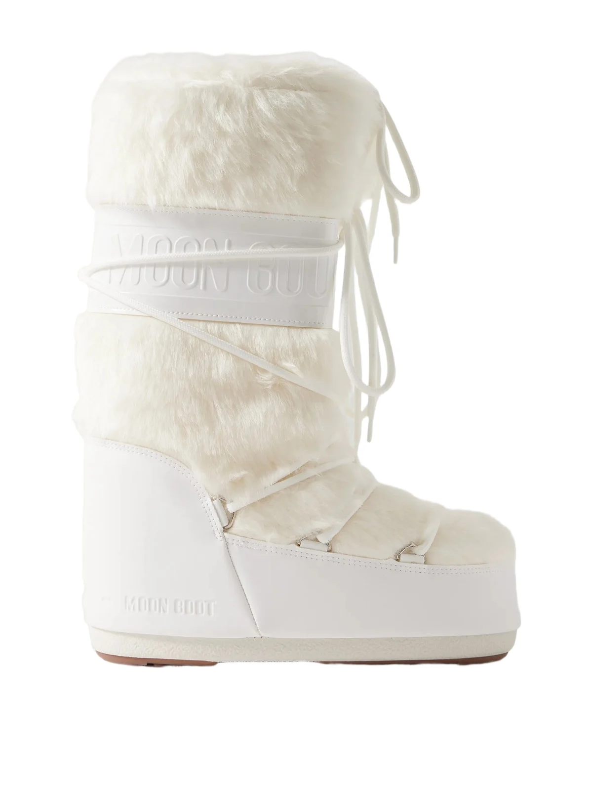Moon Boot Icon Plush And Leather-like Snow Boots