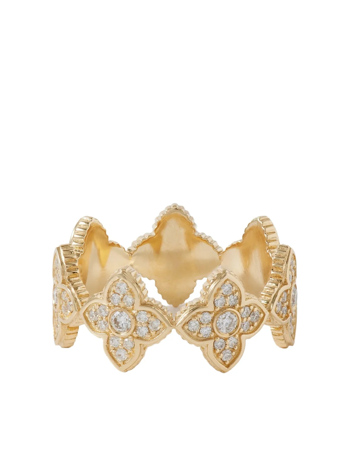 Moroccan Eternity 14-karat Diamond Ring