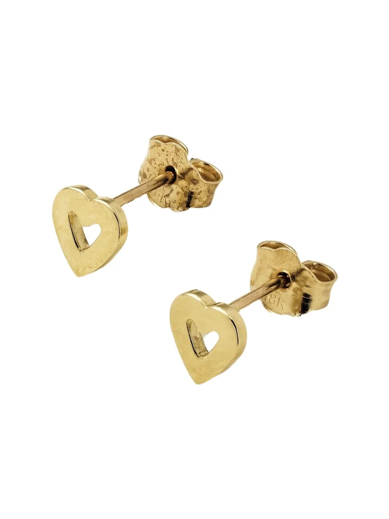 Mini Open Heart 18-karat Gold Earrings Mini Open Heart 18-karat Gold Earrings