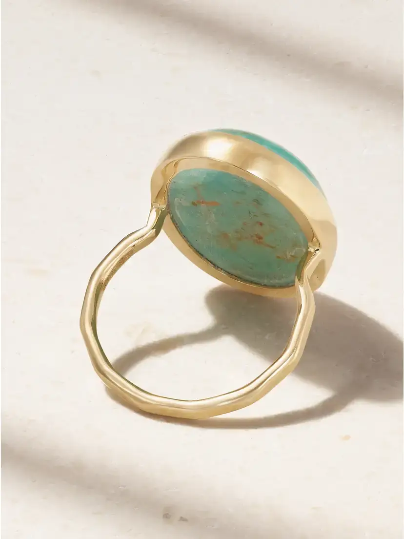 Melissa Joy Manning Kingman 14-karat Recycled Gold Turquoise Ring | Thumbnail 4