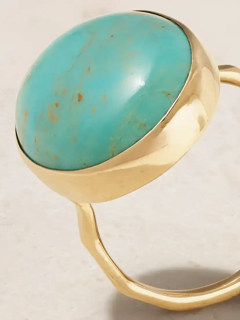 Melissa Joy Manning Kingman 14-karat Recycled Gold Turquoise Ring | Thumbnail 5
