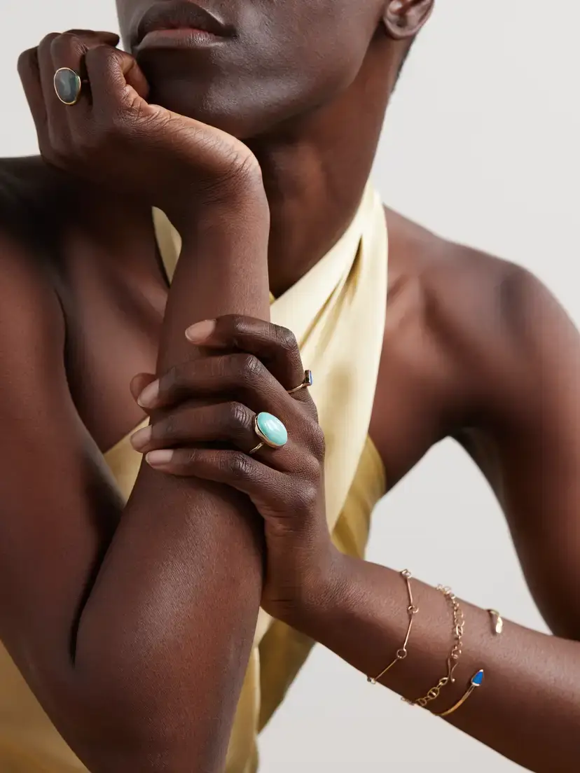 Melissa Joy Manning Kingman 14-karat Recycled Gold Turquoise Ring | Thumbnail 6
