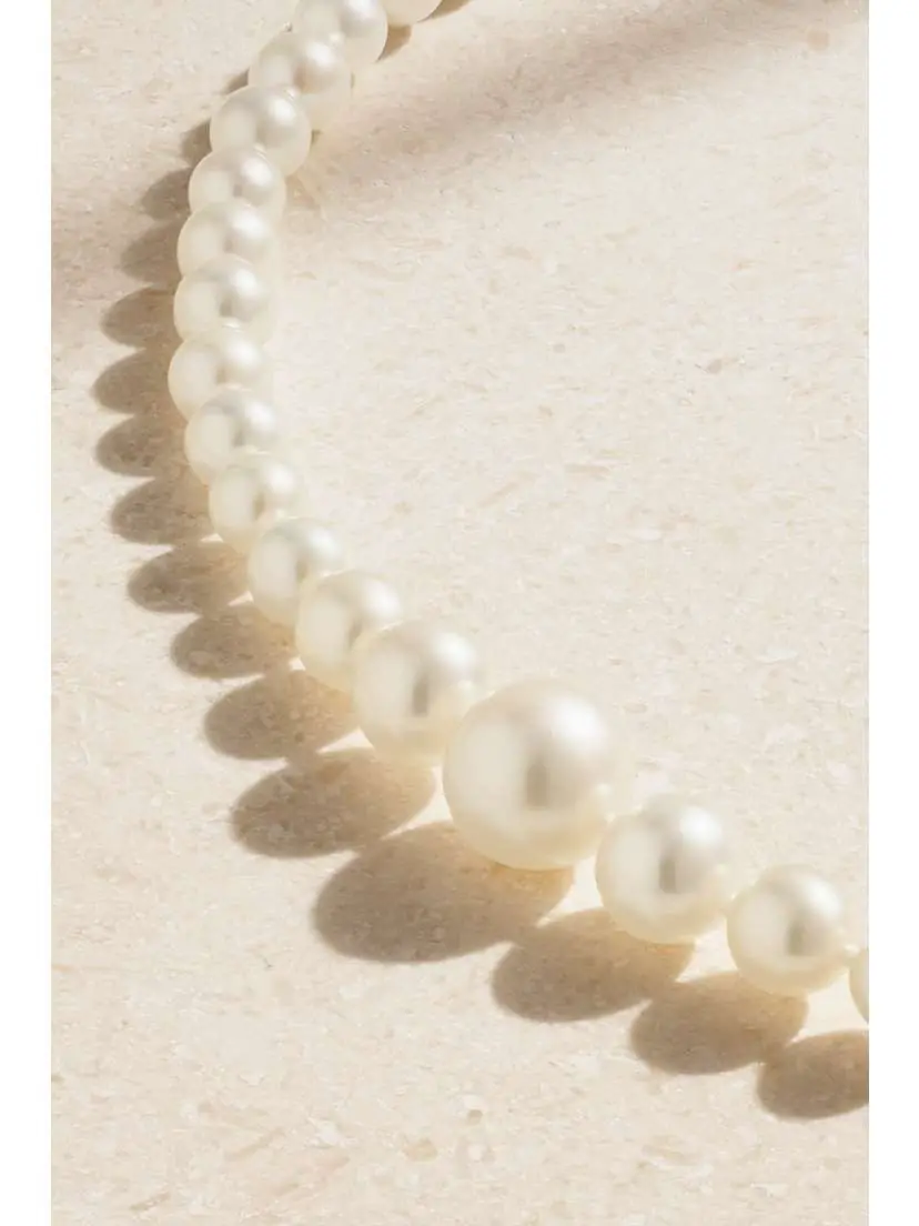 Mizuki 14-karat Gold Pearl Necklace | Thumbnail 4 Mizuki 14-karat Gold Pearl Necklace | Thumbnail 4