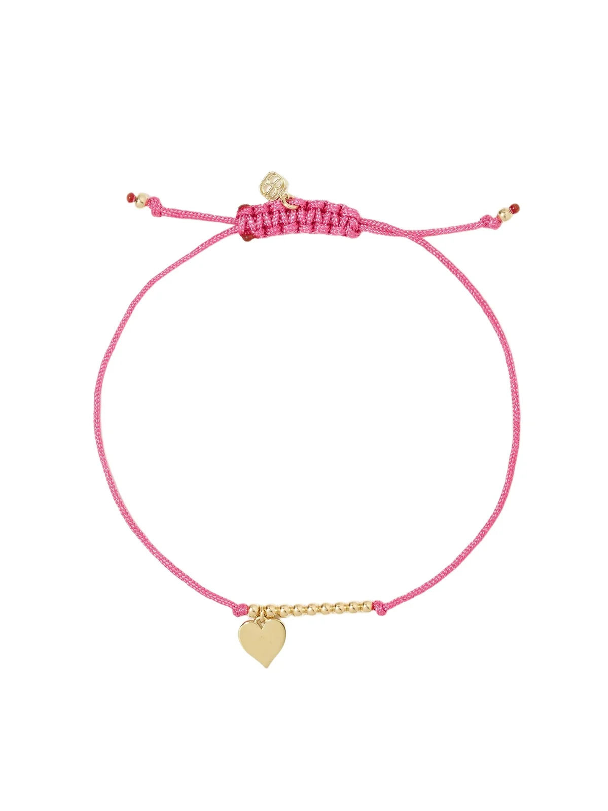 Pure Heart 14-karat Gold Cord Bracelet