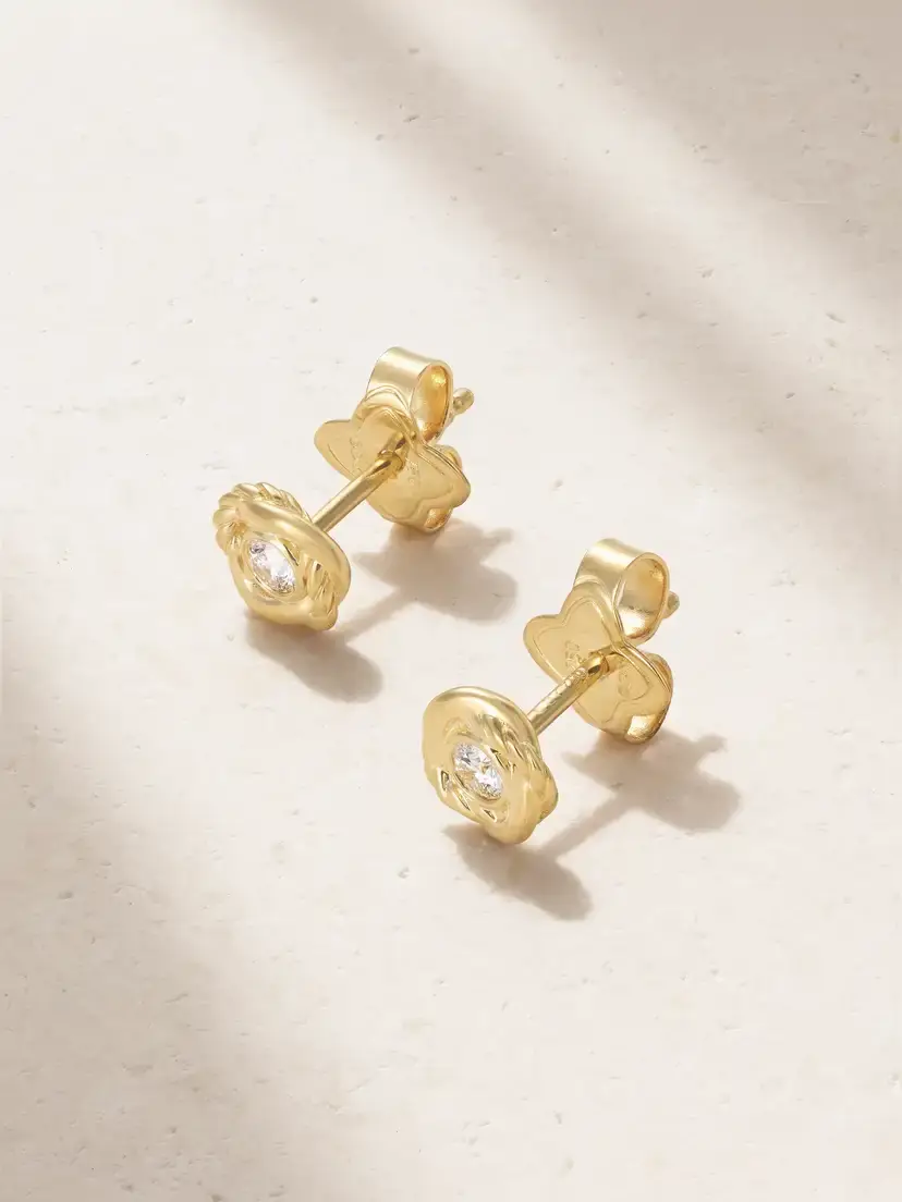 David Yurman Infinity 18-karat Gold Diamond Earrings | Image 1 David Yurman Infinity 18-karat Gold Diamond Earrings | Image 1