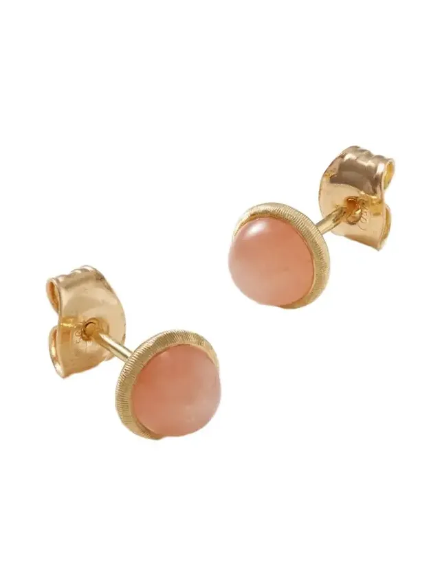 Lotus 18-karat Gold Moonstone Earrings Lotus 18-karat Gold Moonstone Earrings