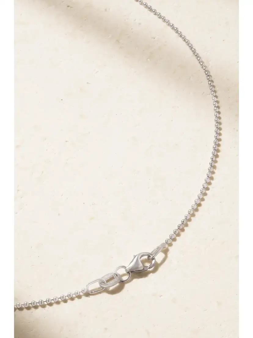 EÉRA White , Diamond And Enamel Necklace | Thumbnail 3 EÉRA White , Diamond And Enamel Necklace | Thumbnail 3