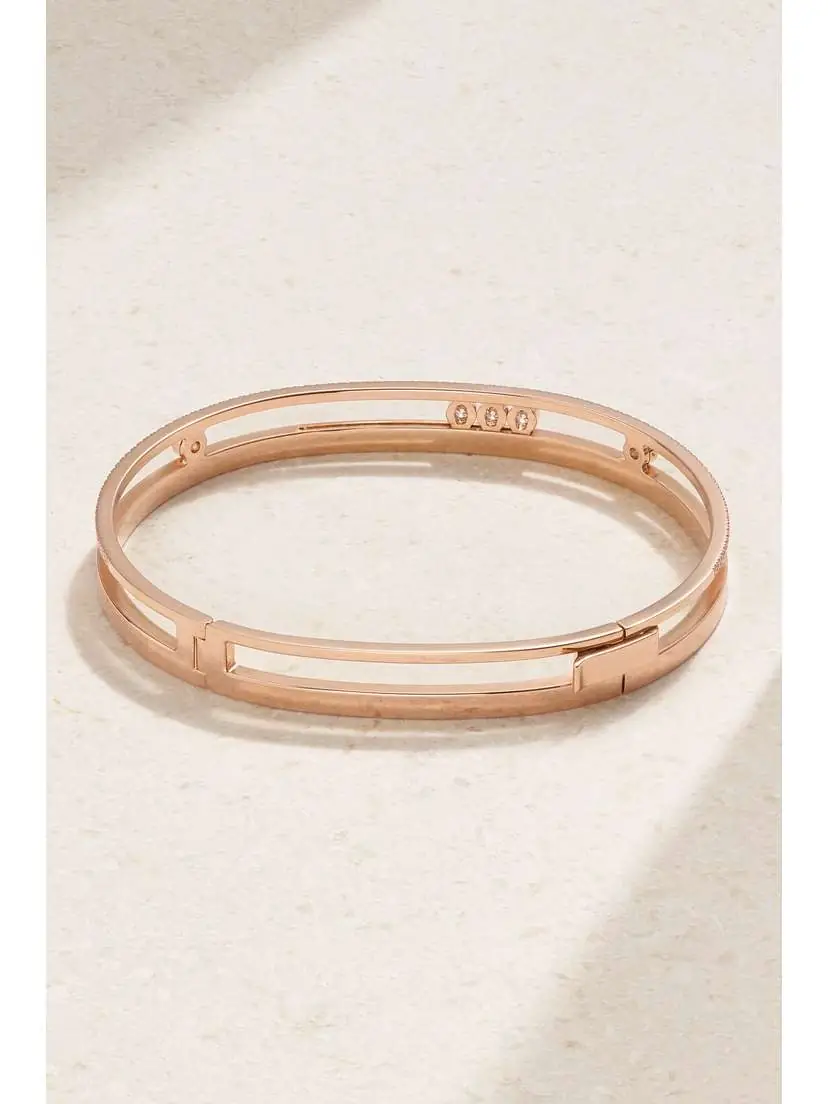 Messika Move Romane 18-karat Rose Gold Diamond Bangle | Thumbnail 3 Messika Move Romane 18-karat Rose Gold Diamond Bangle | Thumbnail 3