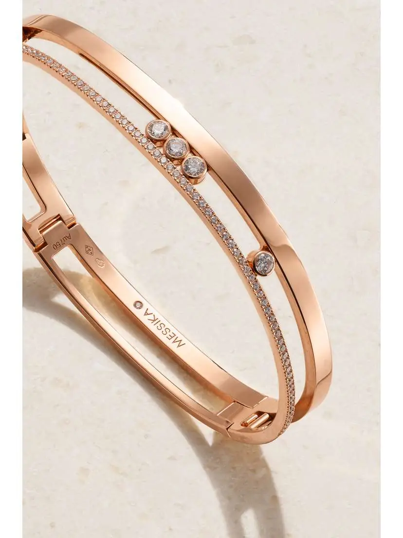 Messika Move Romane 18-karat Rose Gold Diamond Bangle | Thumbnail 4 Messika Move Romane 18-karat Rose Gold Diamond Bangle | Thumbnail 4