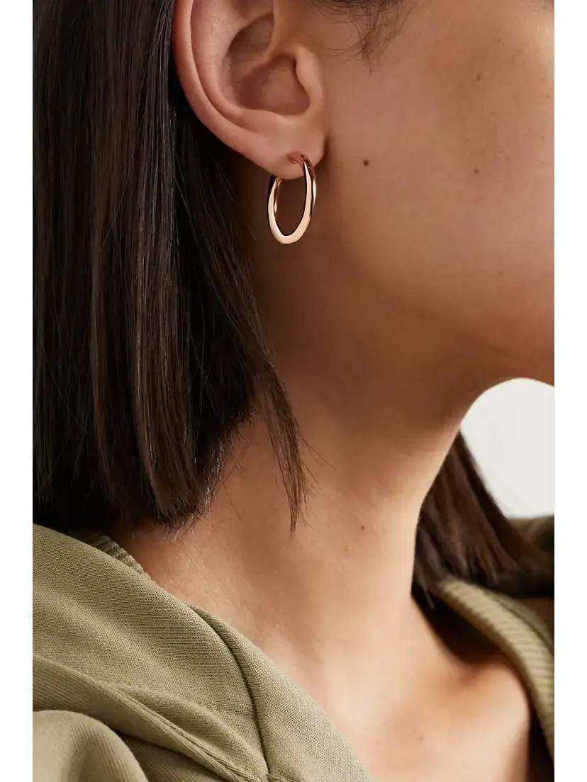 Anita Ko Small 18-karat Rose Gold Hoop Earrings | Thumbnail 2 Anita Ko Small 18-karat Rose Gold Hoop Earrings | Thumbnail 2