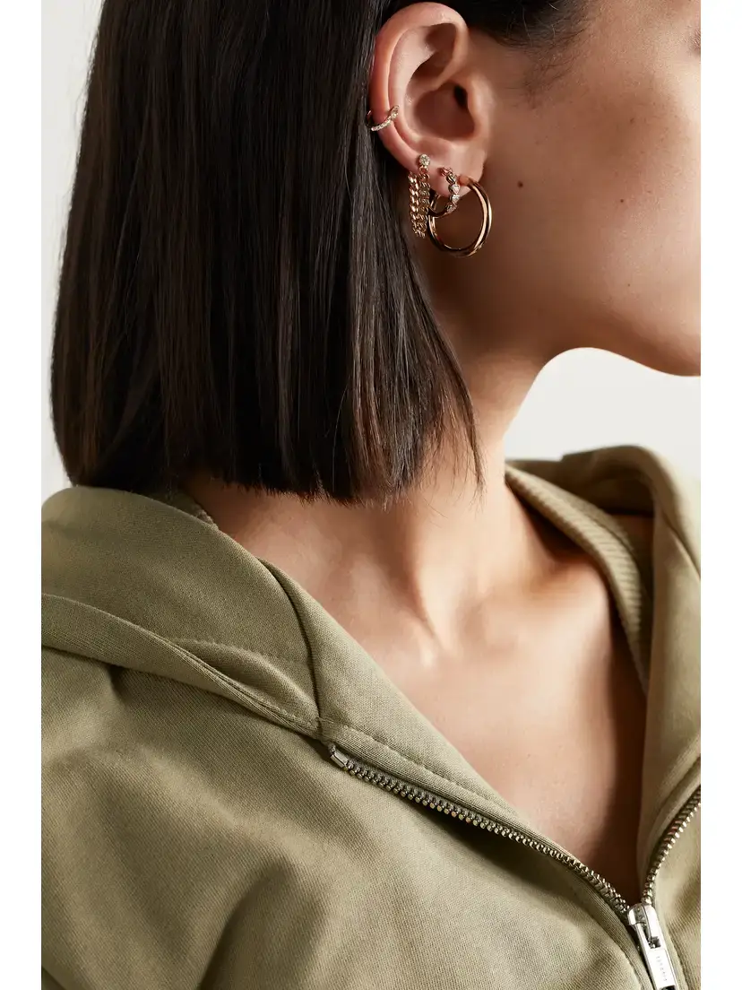 Anita Ko Small 18-karat Rose Gold Hoop Earrings | Thumbnail 4 Anita Ko Small 18-karat Rose Gold Hoop Earrings | Thumbnail 4