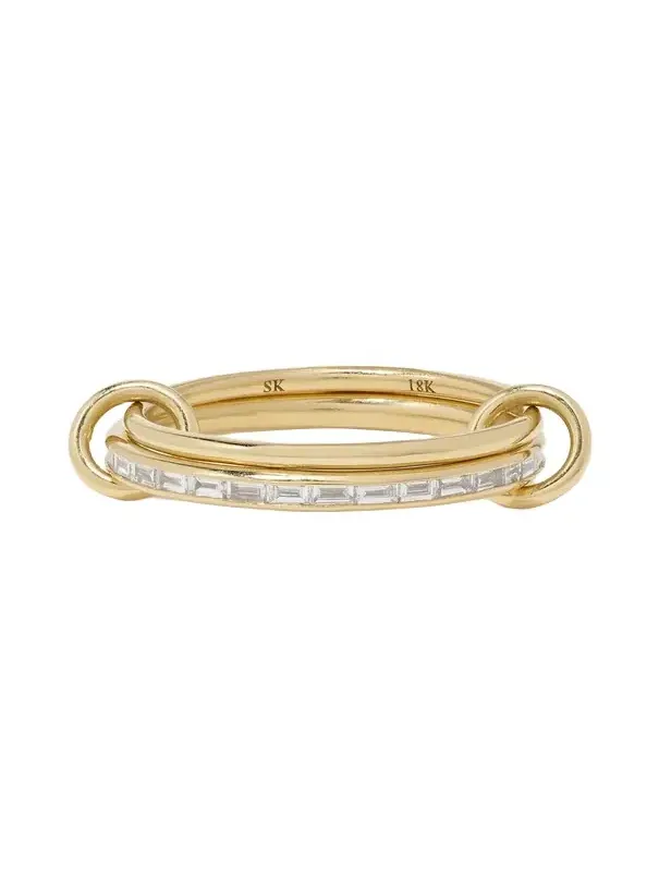 Callisto Set Of Two 18-karat Gold Diamond Rings