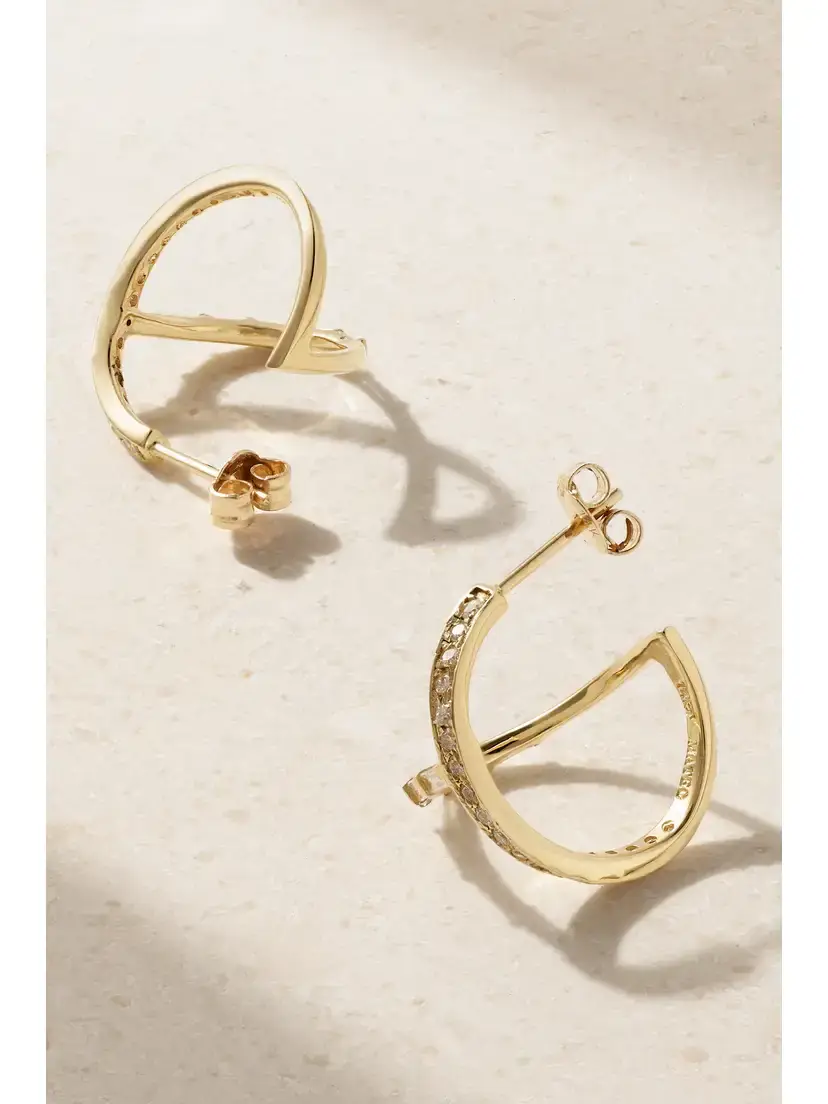 Mateo 14-karat Gold Diamond Earrings | Thumbnail 3