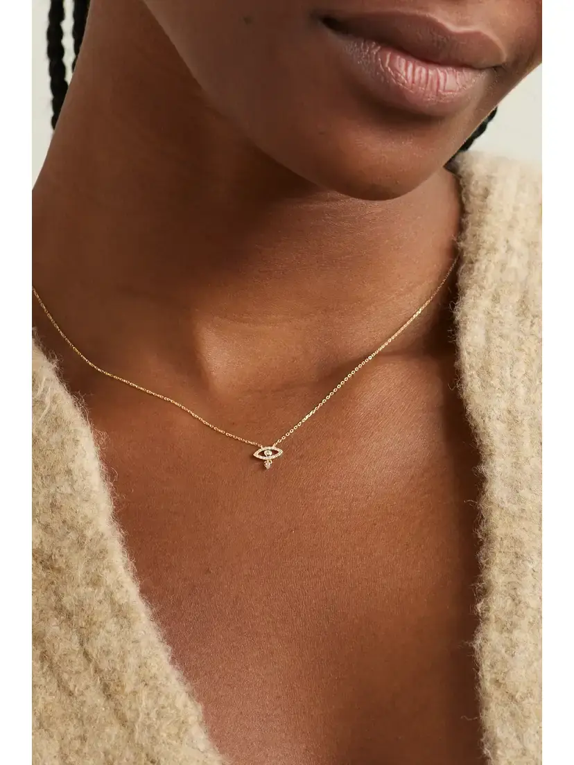Persée Evil Eye 18-karat Gold Diamond Necklace | Thumbnail 2