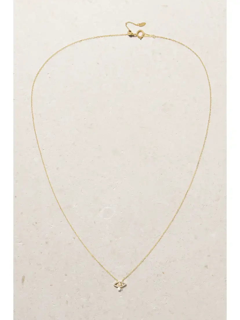 Persée Evil Eye 18-karat Gold Diamond Necklace | Thumbnail 4