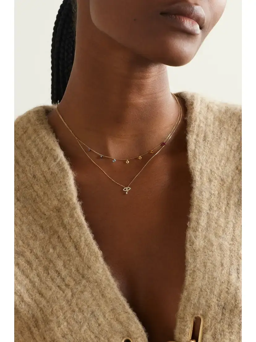 Persée Evil Eye 18-karat Gold Diamond Necklace | Thumbnail 5