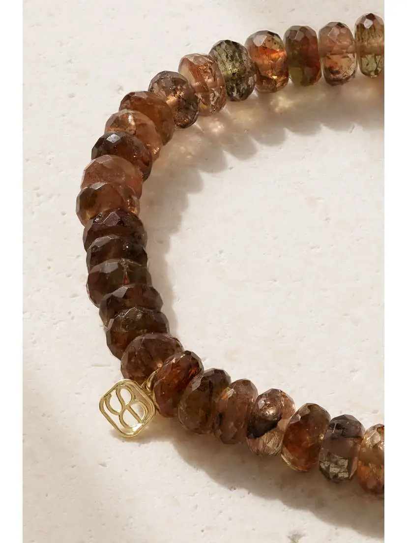 Sydney Evan Evil Eye 14-karat Gold, Andalusite And Diamond Bracelet | Thumbnail 3