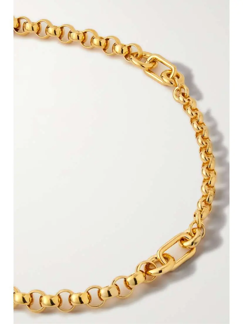 Laura Lombardi + Net Sustain Pietra Recycled Gold-plated Necklace | Thumbnail 4 Laura Lombardi + Net Sustain Pietra Recycled Gold-plated Necklace | Thumbnail 4