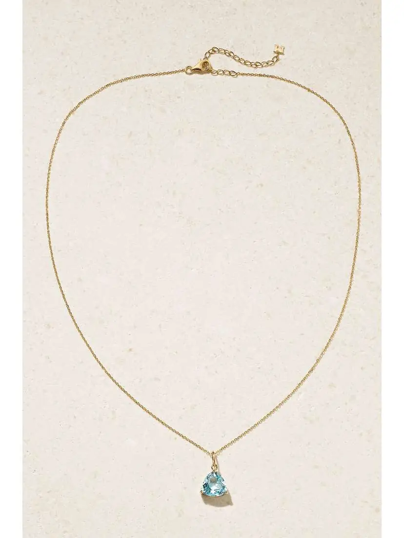 Mateo 14-karat Gold Topaz Necklace | Thumbnail 4