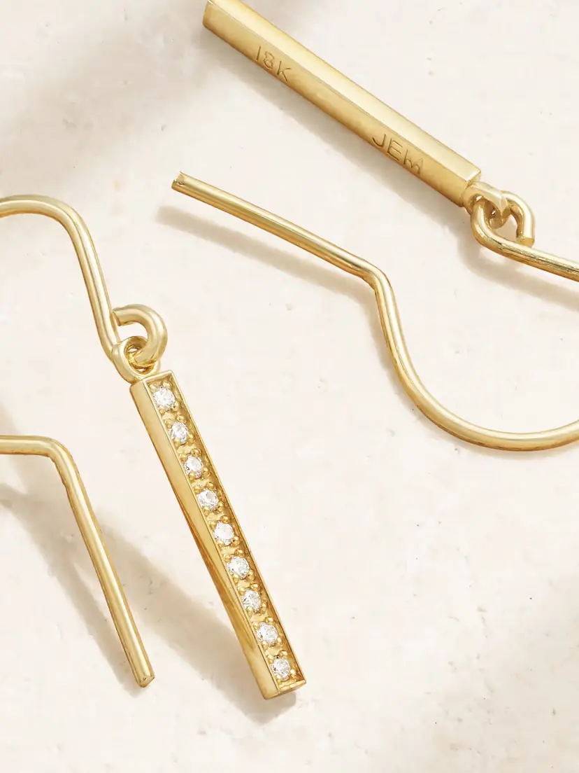 Jennifer Meyer 18-karat Gold Diamond Earrings | Thumbnail 3 Jennifer Meyer 18-karat Gold Diamond Earrings | Thumbnail 3