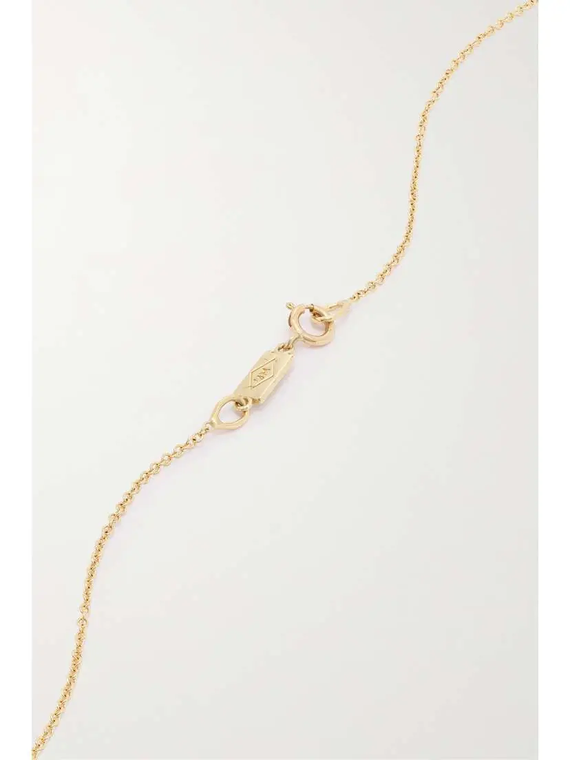 Jennifer Meyer Mini Clover 18-karat Gold Diamond Necklace | Thumbnail 3 Jennifer Meyer Mini Clover 18-karat Gold Diamond Necklace | Thumbnail 3
