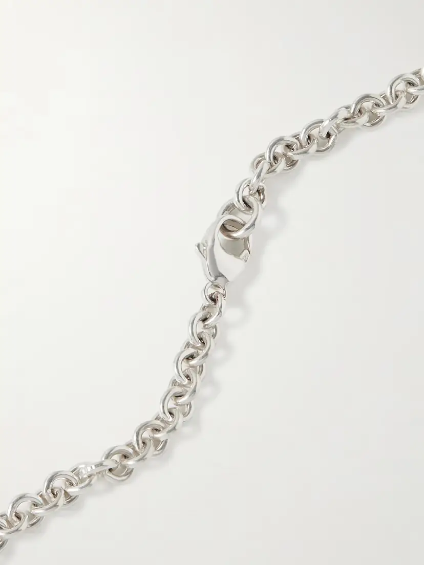 AGMES Small Sculpted Heart Recycled Sterling Silver Necklace | Thumbnail 3 AGMES Small Sculpted Heart Recycled Sterling Silver Necklace | Thumbnail 3