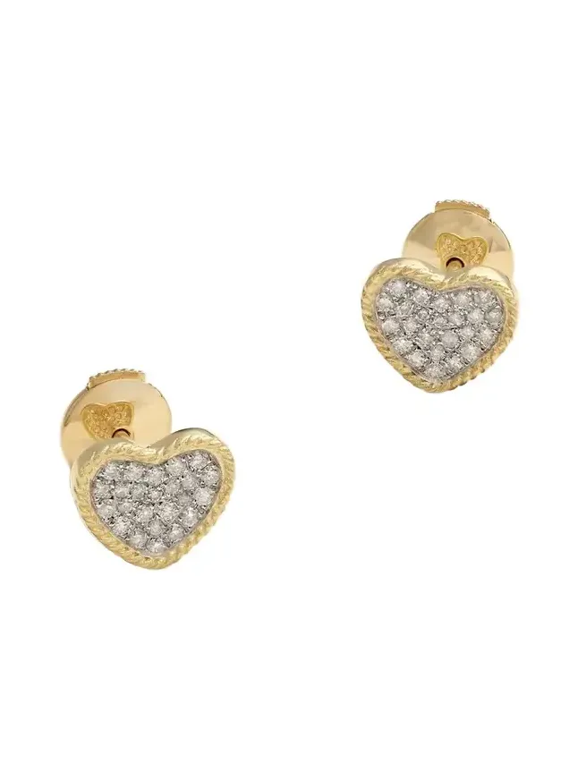 9-karat Gold Diamond Earrings 9-karat Gold Diamond Earrings