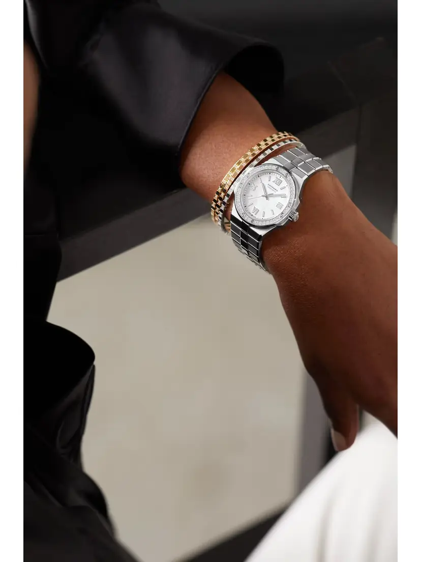 Chopard Alpine Eagle Automatic Small Stainless Steel, Mother-of-pearl And Diamond Watch | Thumbnail 2 Chopard Alpine Eagle Automatic Small Stainless Steel, Mother-of-pearl And Diamond Watch | Thumbnail 2