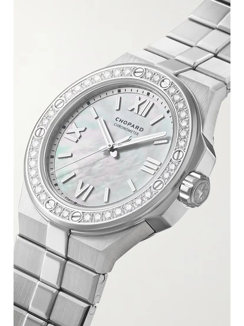 Chopard Alpine Eagle Automatic Small Stainless Steel, Mother-of-pearl And Diamond Watch | Thumbnail 3 Chopard Alpine Eagle Automatic Small Stainless Steel, Mother-of-pearl And Diamond Watch | Thumbnail 3