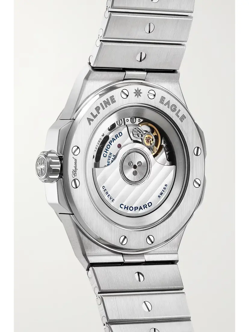 Chopard Alpine Eagle Automatic Small Stainless Steel, Mother-of-pearl And Diamond Watch | Thumbnail 4 Chopard Alpine Eagle Automatic Small Stainless Steel, Mother-of-pearl And Diamond Watch | Thumbnail 4