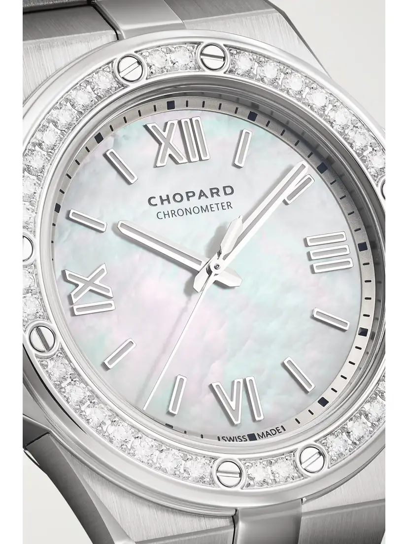 Chopard Alpine Eagle Automatic Small Stainless Steel, Mother-of-pearl And Diamond Watch | Thumbnail 5 Chopard Alpine Eagle Automatic Small Stainless Steel, Mother-of-pearl And Diamond Watch | Thumbnail 5