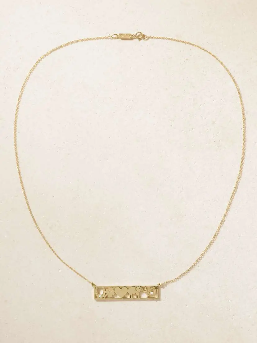 Jennifer Meyer Good Luck 18-karat Gold Diamond Necklace | Thumbnail 4 Jennifer Meyer Good Luck 18-karat Gold Diamond Necklace | Thumbnail 4