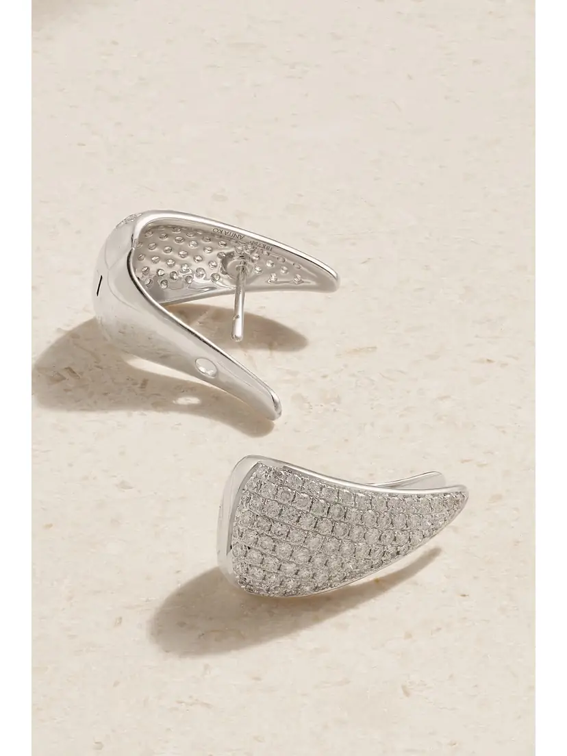 Anita Ko 18-karat White Gold Diamond Earrings | Thumbnail 3 Anita Ko 18-karat White Gold Diamond Earrings | Thumbnail 3