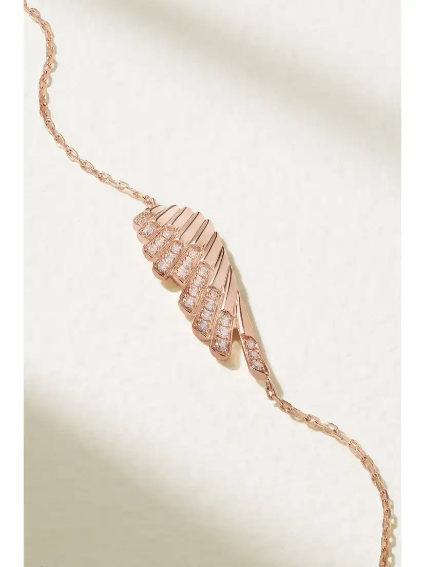 Garrard Wings Rising Mini 18-karat Rose Gold Diamond Bracelet | Thumbnail 4 Garrard Wings Rising Mini 18-karat Rose Gold Diamond Bracelet | Thumbnail 4