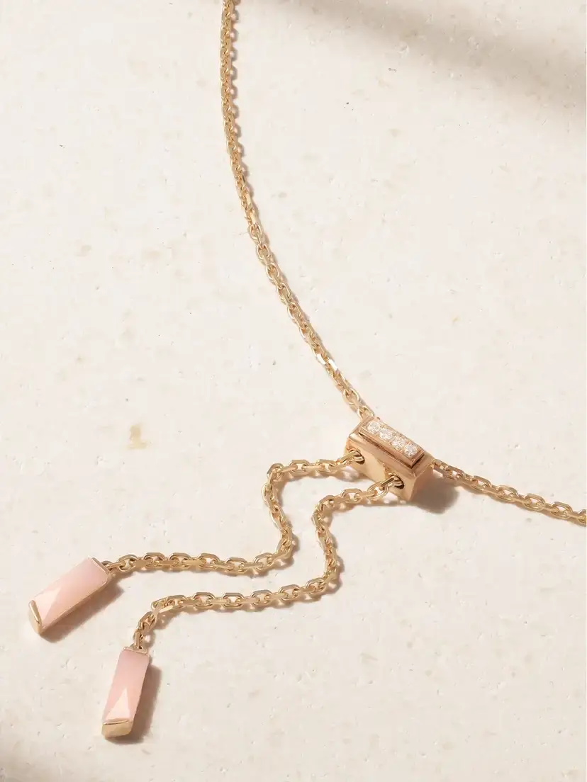 Garrard Wings Rising 18-karat Rose Gold, Opal And Diamond Necklace | Thumbnail 3 Garrard Wings Rising 18-karat Rose Gold, Opal And Diamond Necklace | Thumbnail 3