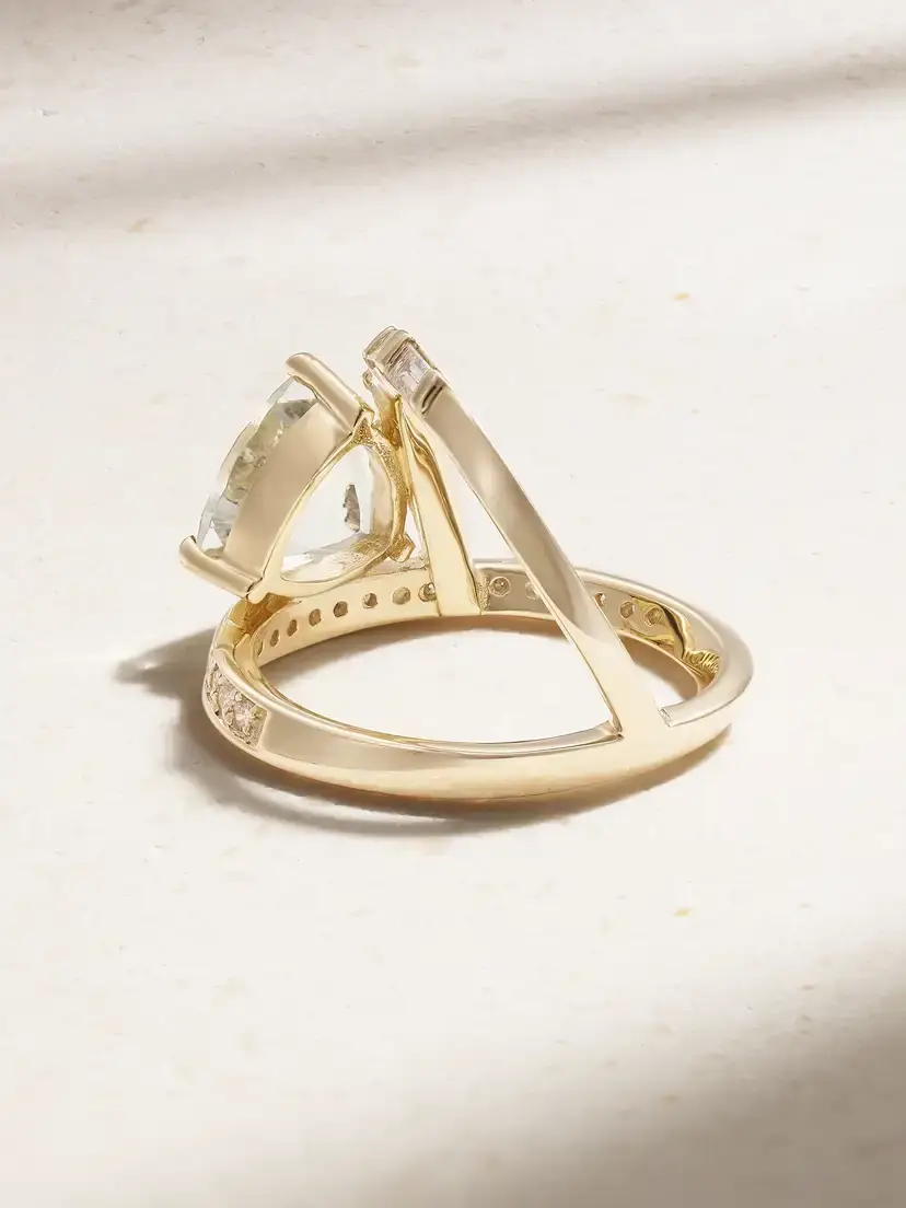 Mateo 14-karat Gold, Amethyst And Diamond Ring | Thumbnail 4 Mateo 14-karat Gold, Amethyst And Diamond Ring | Thumbnail 4