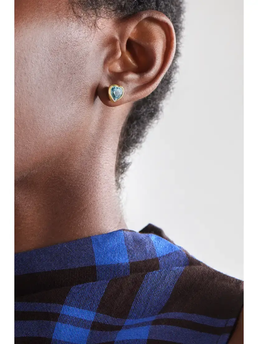 Irene Neuwirth Love 18-karat Gold Aquamarine Earrings | Thumbnail 2