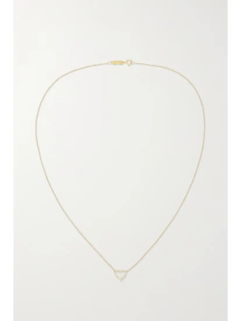Jennifer Meyer Small Open Heart 18-karat Gold Diamond Necklace | Thumbnail 4 Jennifer Meyer Small Open Heart 18-karat Gold Diamond Necklace | Thumbnail 4
