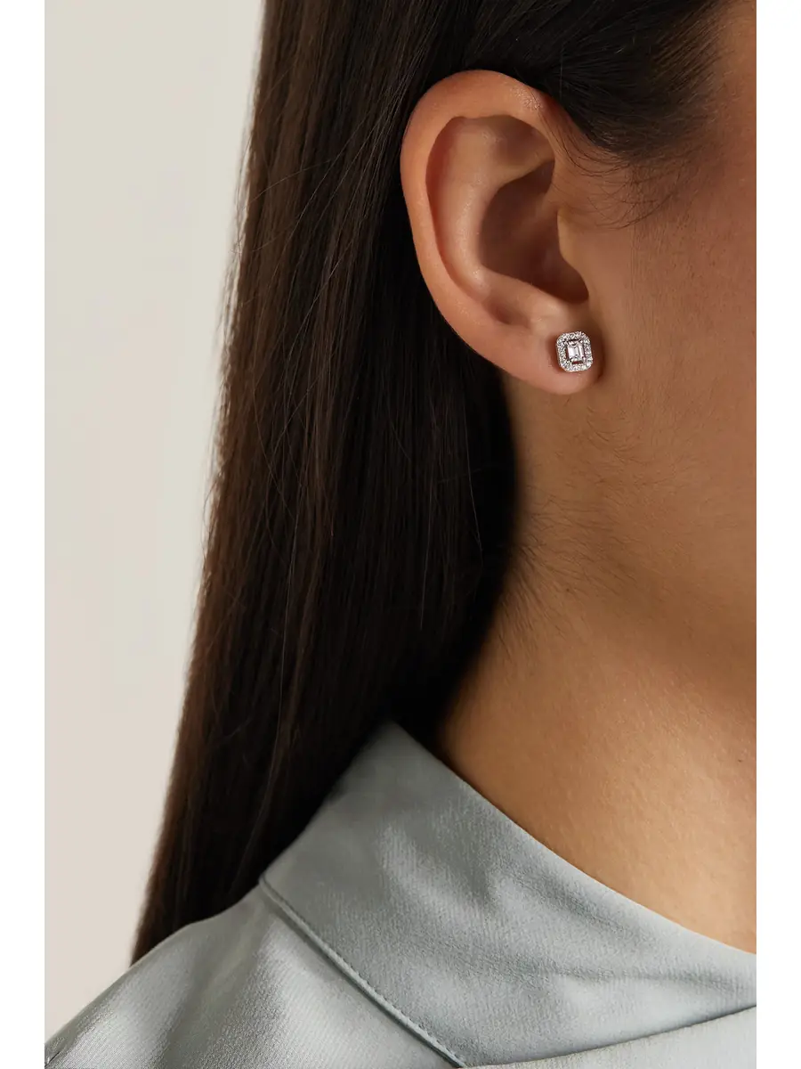 Messika My Twin Toi & Moi 18-karat White Gold Diamond Earrings | Thumbnail 5 Messika My Twin Toi & Moi 18-karat White Gold Diamond Earrings | Thumbnail 5