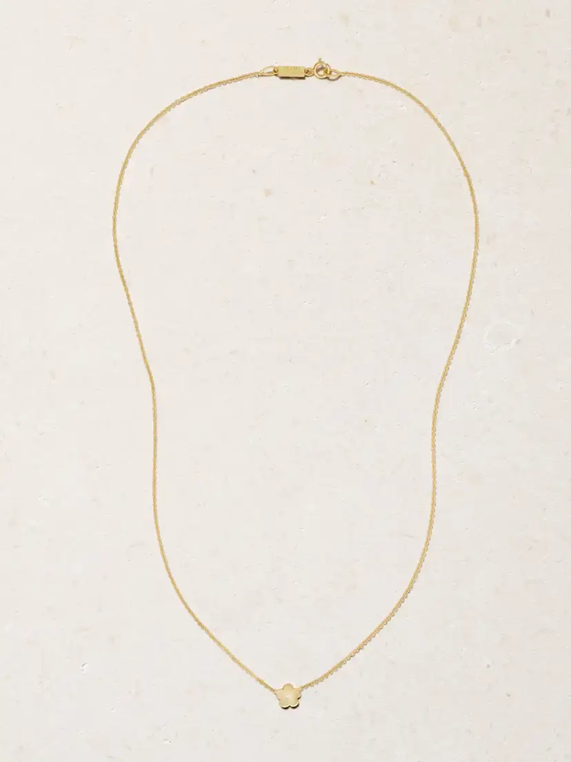 Jennifer Meyer Mini Daisy 18-karat Gold Diamond Necklace | Thumbnail 4