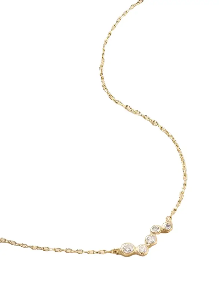 Mateo Wave 14-karat Gold Diamond Necklace | Image 1 Mateo Wave 14-karat Gold Diamond Necklace | Image 1
