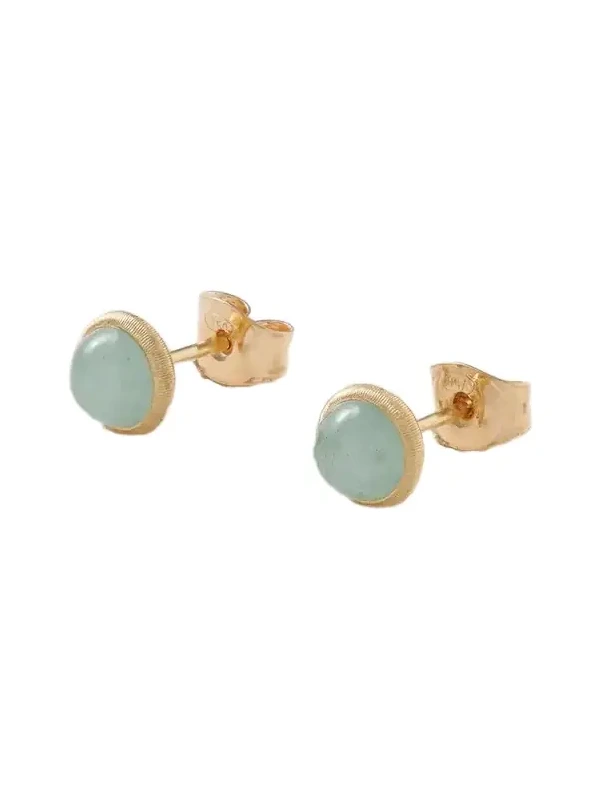 Lotus 18-karat Gold Aquamarine Earrings Lotus 18-karat Gold Aquamarine Earrings