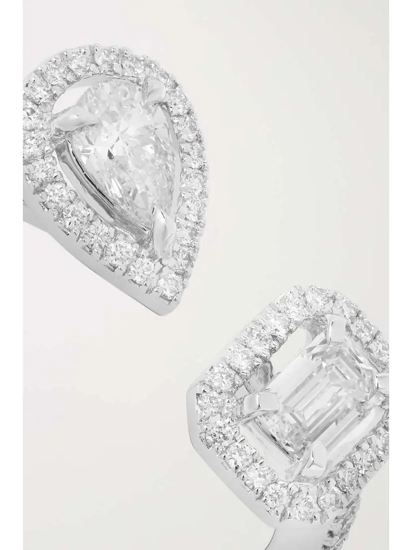 Messika My Twin Toi & Moi 18-karat White Gold Diamond Ring | Thumbnail 4 Messika My Twin Toi & Moi 18-karat White Gold Diamond Ring | Thumbnail 4