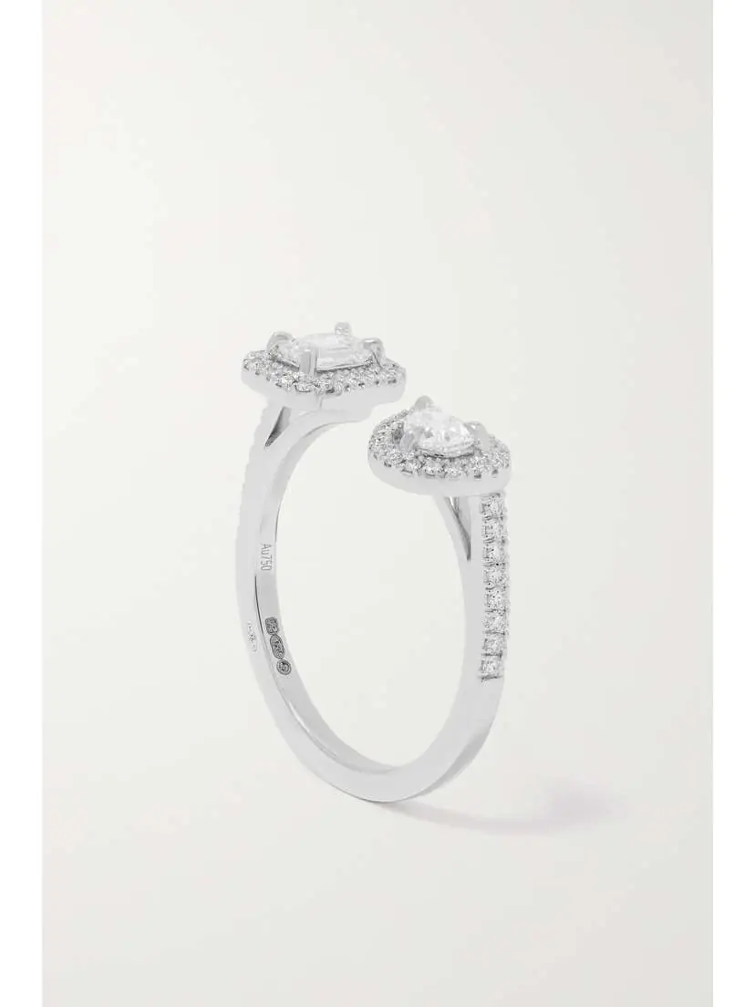Messika My Twin Toi & Moi 18-karat White Gold Diamond Ring | Thumbnail 5 Messika My Twin Toi & Moi 18-karat White Gold Diamond Ring | Thumbnail 5