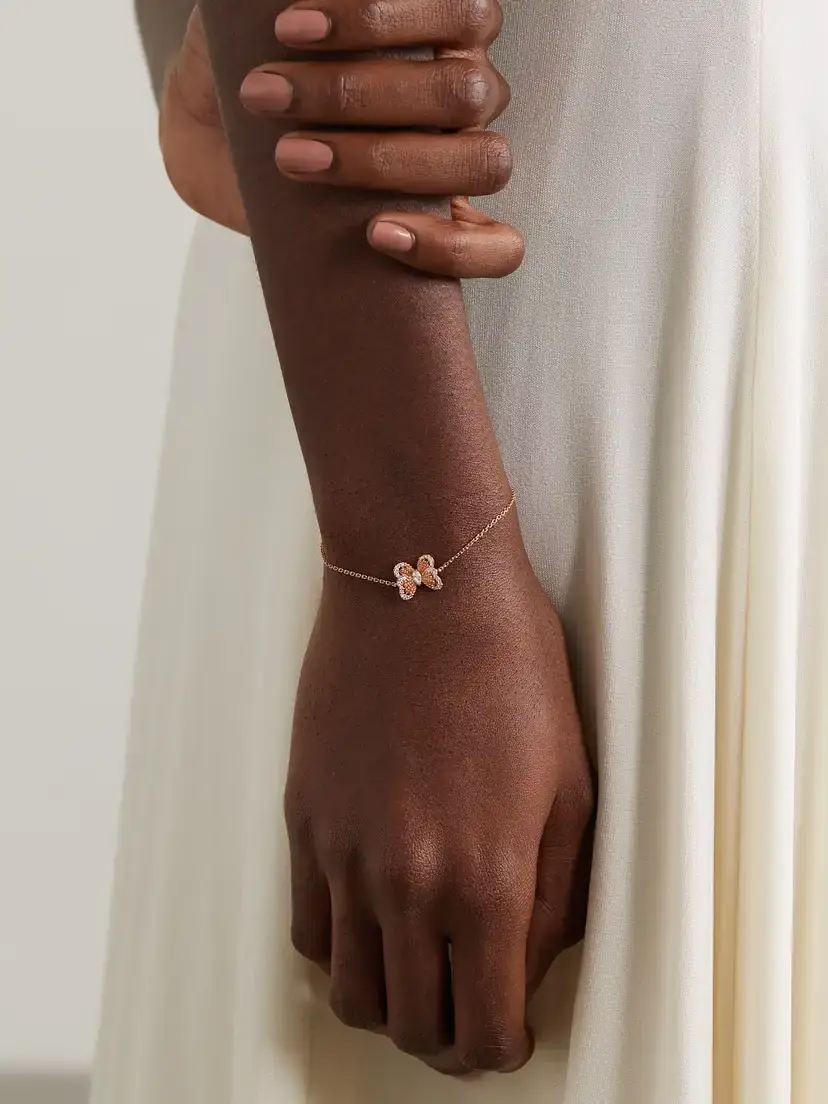 De Beers London Portraits Of Nature Butterfly 18-karat Rose Gold Diamond Bracelet | Thumbnail 2 De Beers London Portraits Of Nature Butterfly 18-karat Rose Gold Diamond Bracelet | Thumbnail 2
