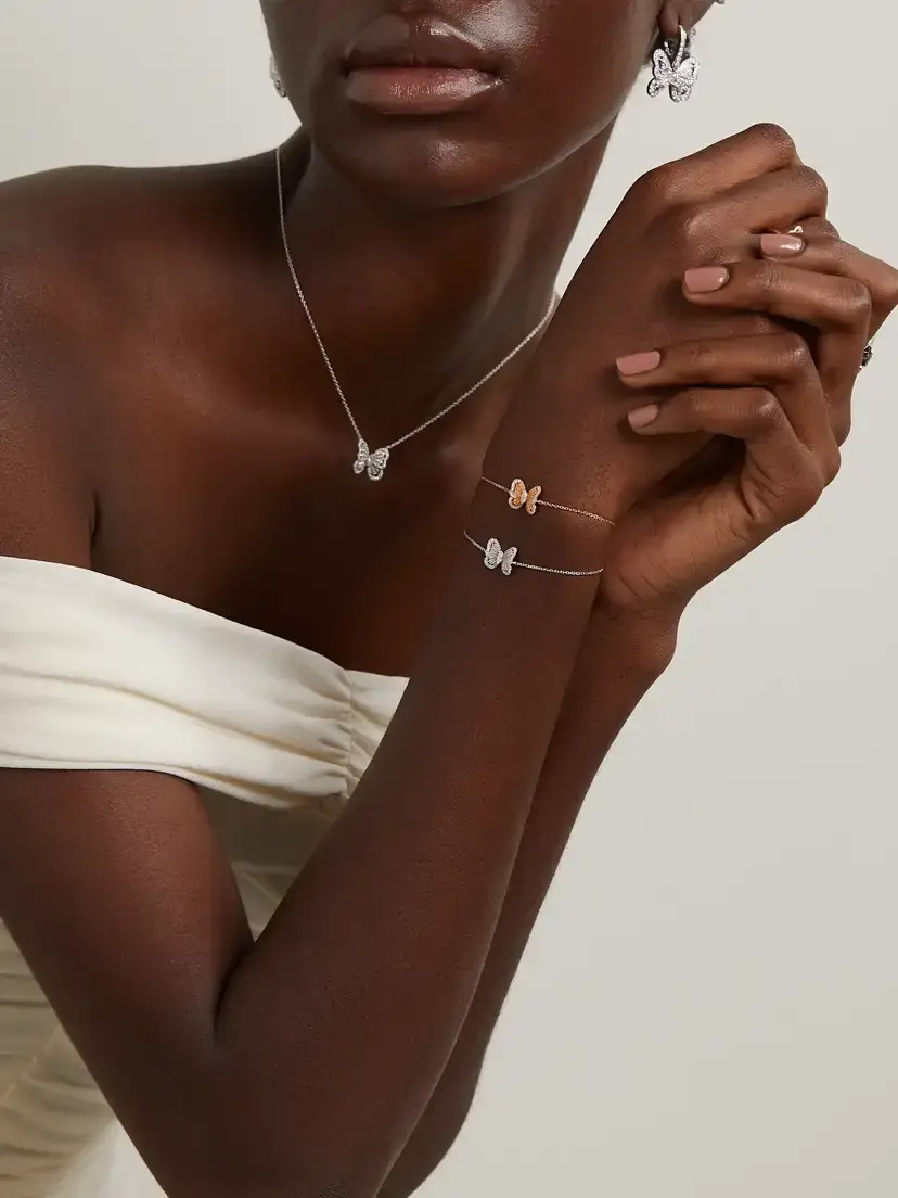 De Beers London Portraits Of Nature Butterfly 18-karat Rose Gold Diamond Bracelet | Thumbnail 5 De Beers London Portraits Of Nature Butterfly 18-karat Rose Gold Diamond Bracelet | Thumbnail 5